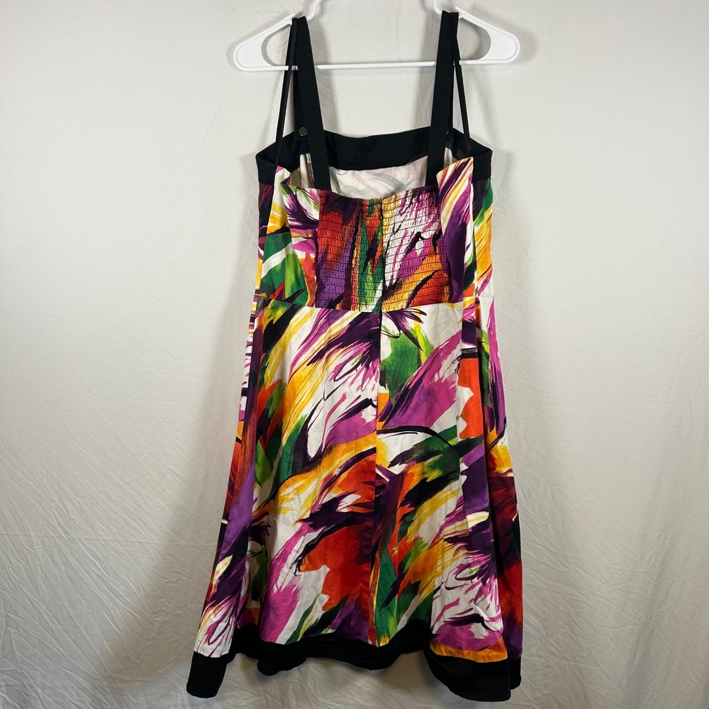 I.N. Studio Women 16 Floral Dress and Bolero Jacket Set Black Multi 2 Piece - Picture 4 of 7
